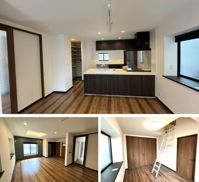 壁付けキッチンから対面式キッチンへ変更したリフォーム事例