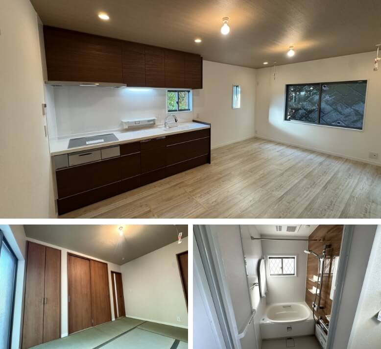 I字型キッチンへの刷新で開放的な空間を実現した事例